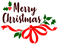 Christmas text decoration design