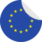 country EU flag land nation peeling state sticker