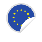 country EU flag land nation peeling state sticker European Union