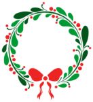 drawing wreath Christmas 1023